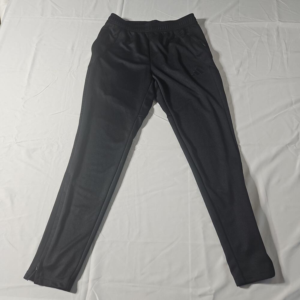 Adidas Aeroready Track Pant Joggers Medium Zip Pockets Zippered Ankles Black